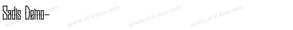 Sadis Demo字体转换